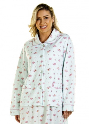 La Marquise Pink Blush Mock Quilt Bed Jacket